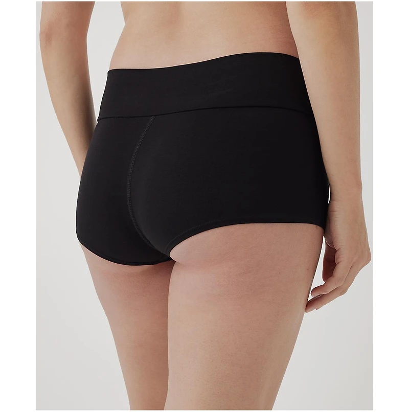 Pact Women's Cotton Foldover Brief 4-Pack