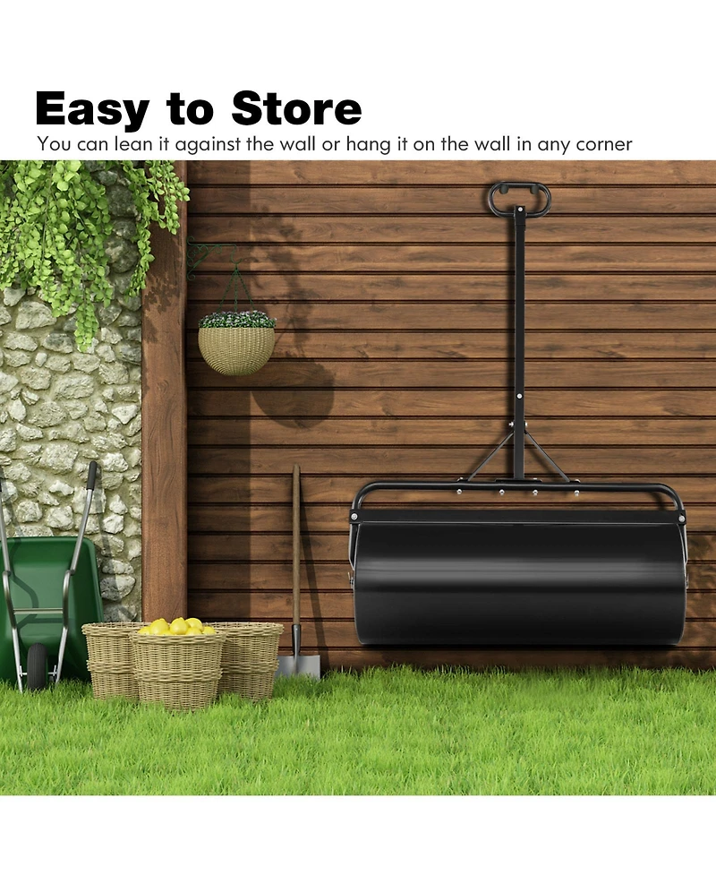 Slickblue 39 Inch Wide Push/Tow Lawn Roller