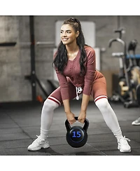 Slickblue 3 Pieces 5, 10, 15lbs Kettlebell Weight Set