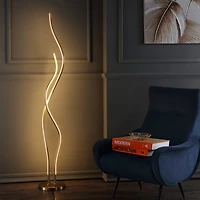 Jonathan Y Cairo Led Integrated Floor Lamp