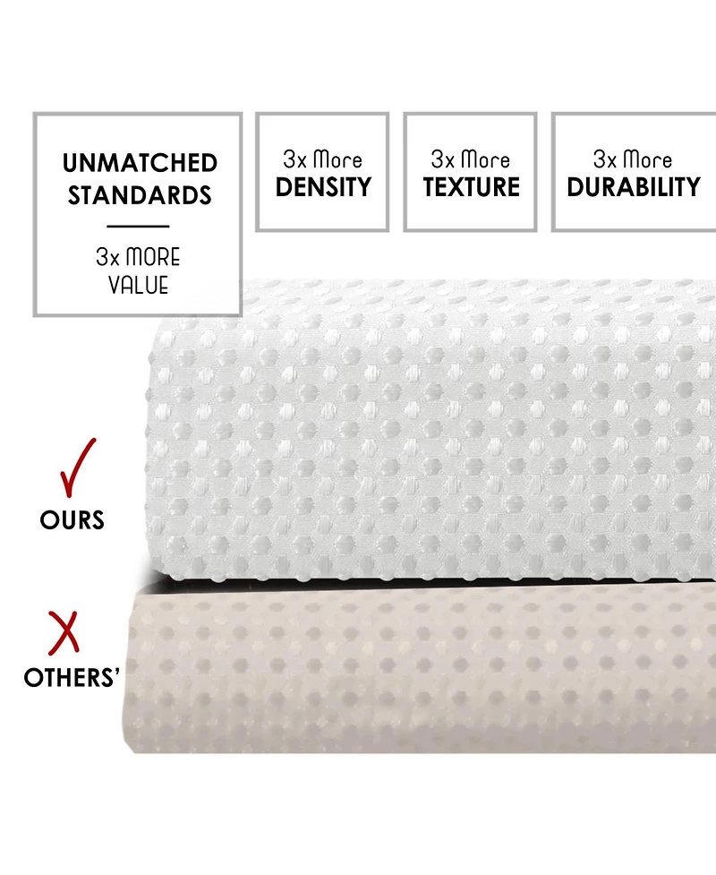 Clara Clark Heavy Duty Fabric Water-resistant Shower Curtains - Waffle Design 72"x72"