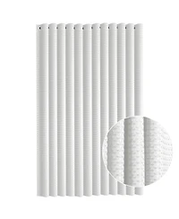 Clara Clark Heavy Duty Fabric Water-resistant Shower Curtains - Waffle Design 72"x72"