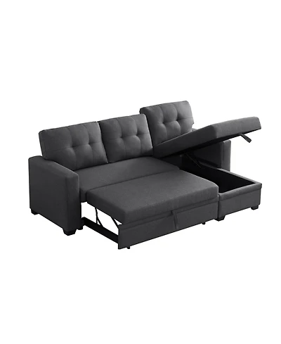 Streamdale Upholstered Pull Out Sectional Sofa With Chaise