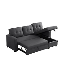 Streamdale Upholstered Pull Out Sectional Sofa With Chaise