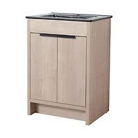 Streamdale 24" Freestanding Vanity with Ceramic Sink & Soft-Close Doors