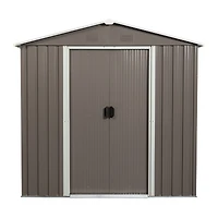 Streamdale 6FT X 5FT Outdoor Metal Storage Shed Gray