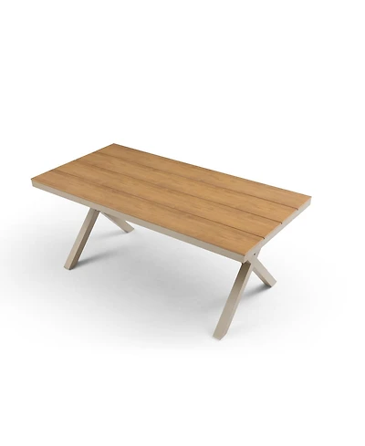 Streamdale 70" Rectangular Aluminum Dining Table