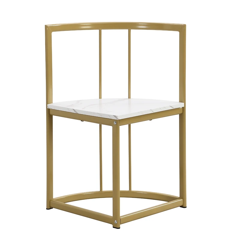 Streamdale Modern 7-Piece Faux Marble Dining Set for 6