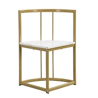 Streamdale Modern 7-Piece Faux Marble Dining Set for 6