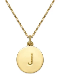 Kate Spade New York 12k Gold-Plated Initials Pendant Necklace, 17" + 3" Extender