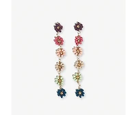 Ink + Alloy Amanda Daisy Beaded Drop Earrings