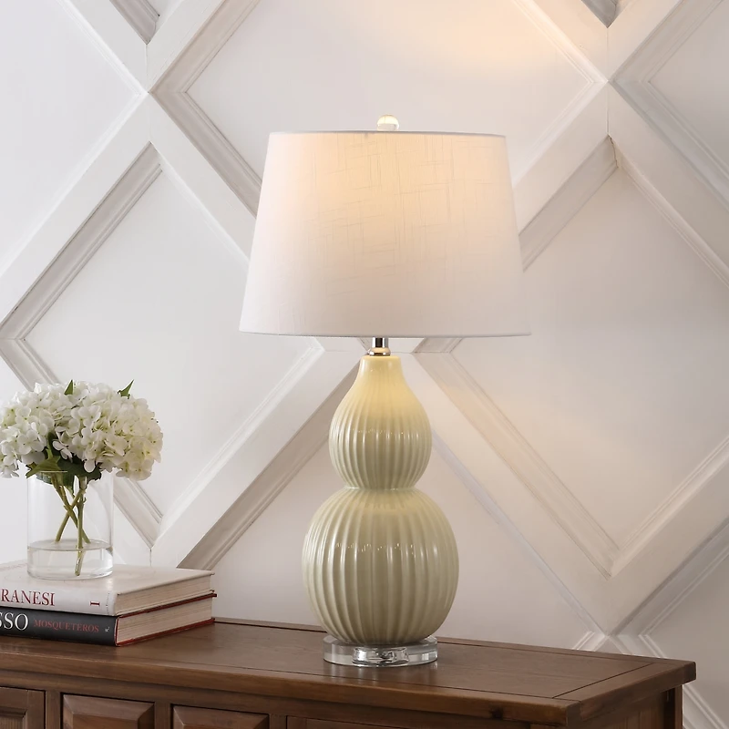 Jonathan Y Thatcher Ceramic Led Table Lamp