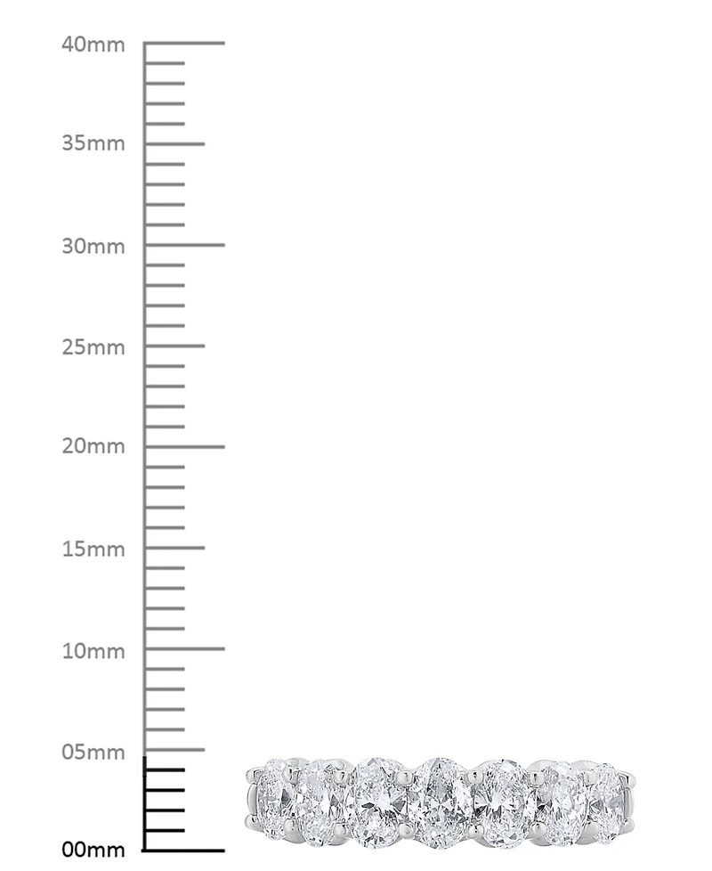 Diamond Oval Seven Stone Band (1-1/2 ct. t.w.) 14k Gold
