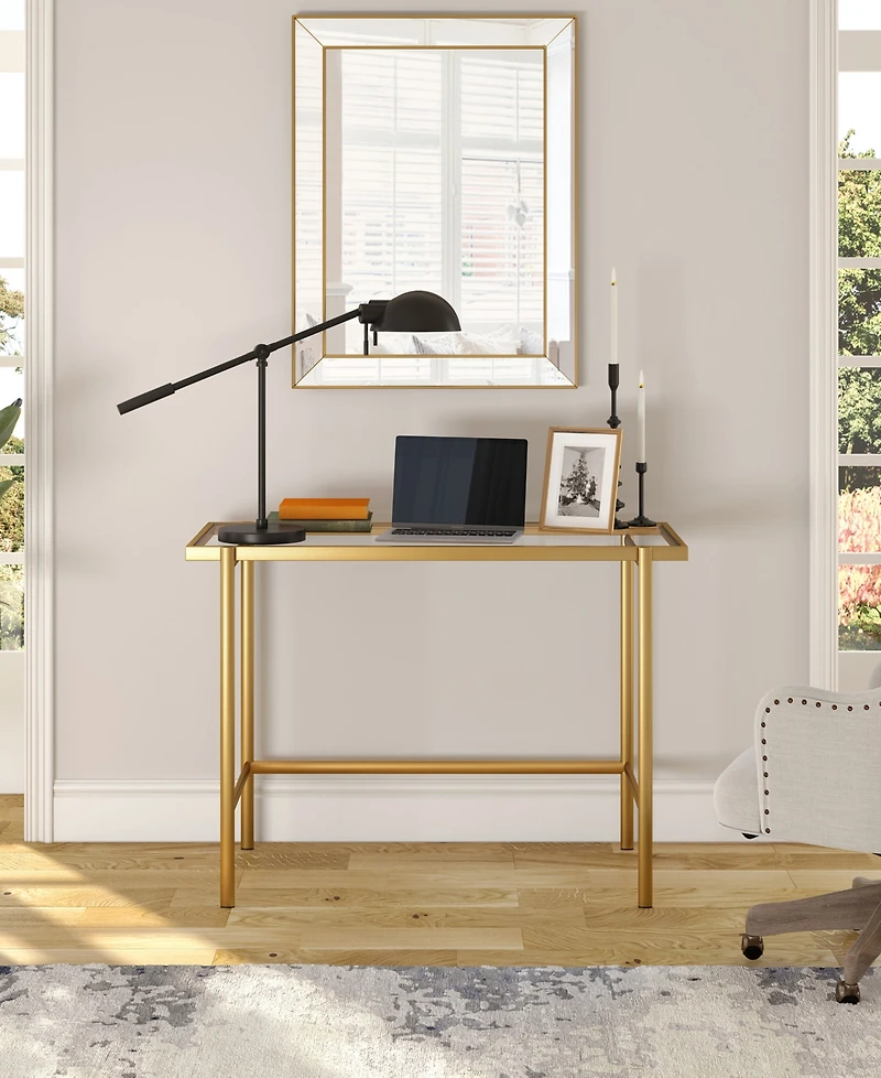 Hudson & Canal Dexter 23.25" Tall Boom Arm Table Lamp with Metal Shade