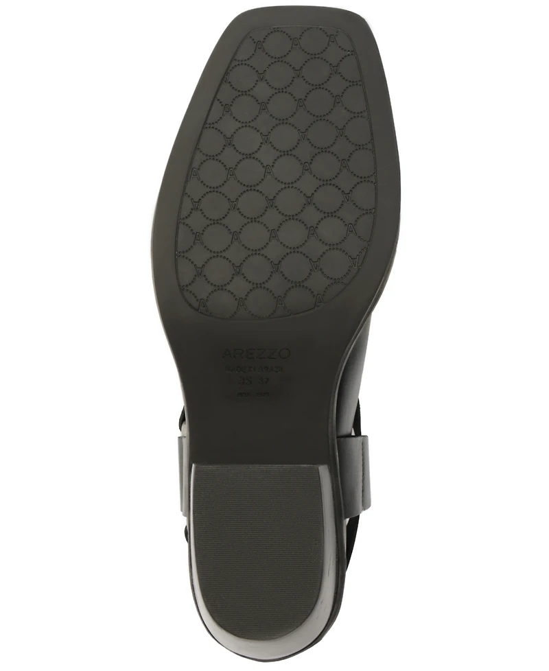 Arezzo Women's Kaia Mid-Block Leather Booties