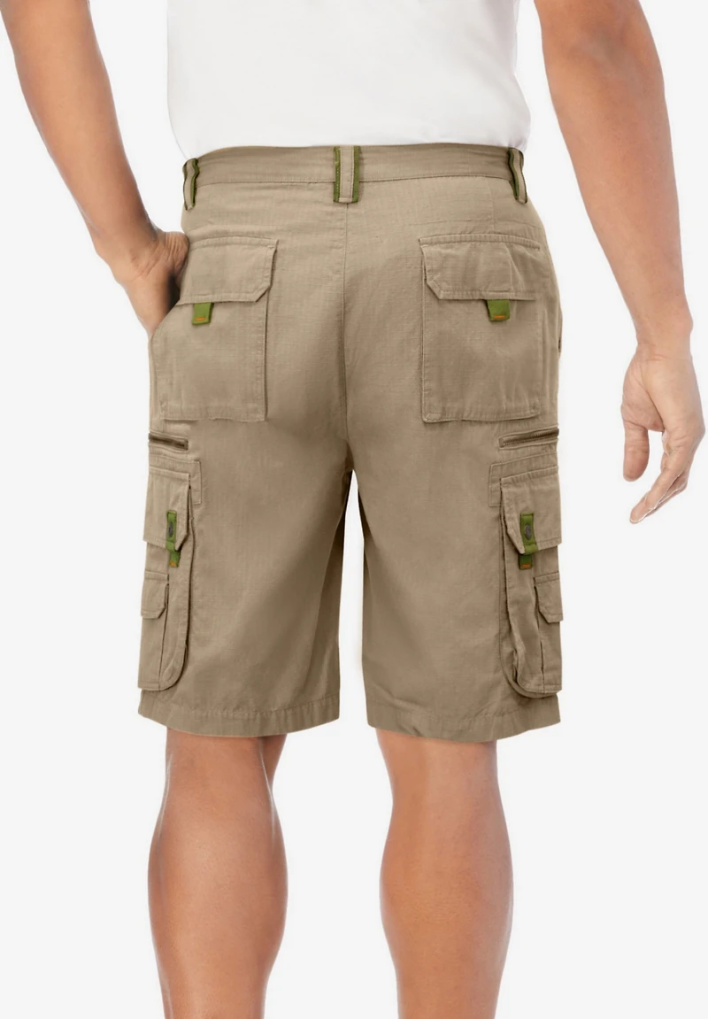 Boulder Creek Big & Tall by KingSize Ripstop Cargo Shorts