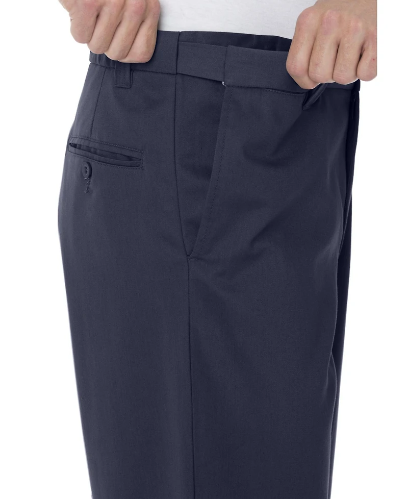 KingSize Big & Tall Wide Leg Wrinkle Free Expandable Waist Pant