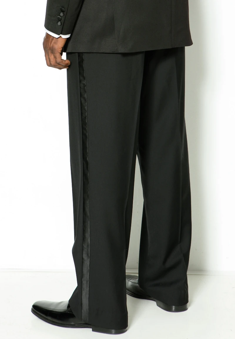 KingSize Men's Ks Signature Plain Front Tuxedo Pants