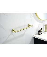 Simplie Fun 6-Piece Brushed Gold Bathroom Hardware Set