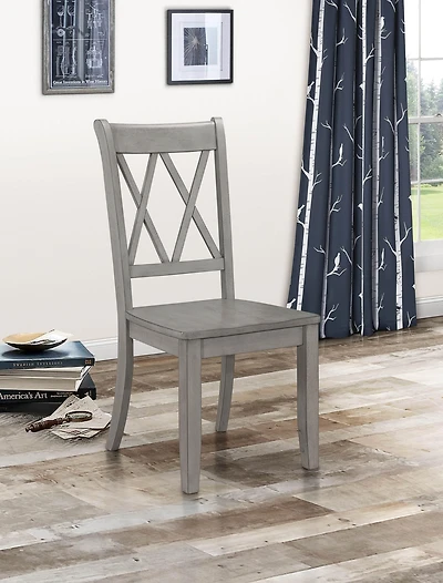 Streamdale Casual Buttermilk Finish Side Chairs - Set of 2