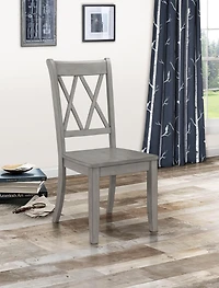 Streamdale Casual Buttermilk Finish Side Chairs - Set of 2