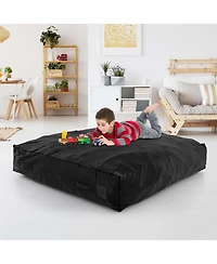 57" x Crash Pad Sensory Mat with Foam Blocks & Washable Velvet Cover