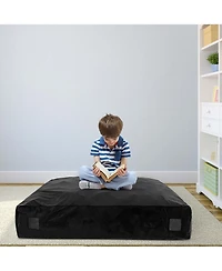 57" x Crash Pad Sensory Mat with Foam Blocks & Washable Velvet Cover