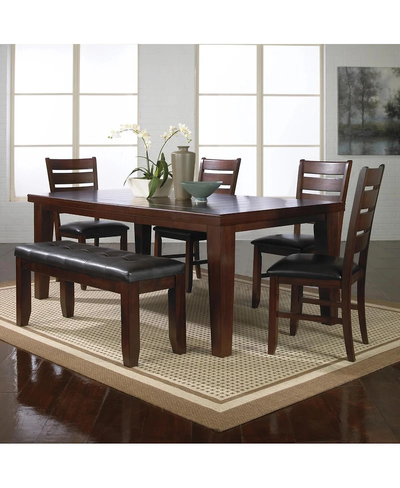 Streamdale 2 Contemporary Dining Chairs Solid Wood, Faux Leather