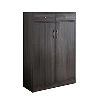 Streamdale Furniture Shoe Cabinet Distressed Grey