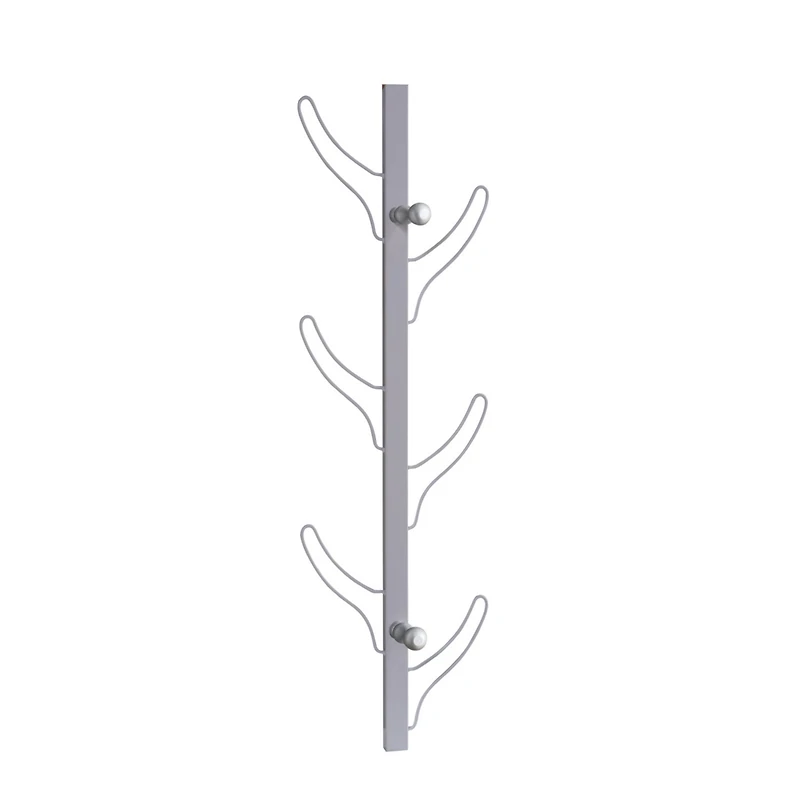 Coat Hat Rack Silver