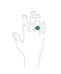 Bling Jewelry Biker Animal Claw Set Large Oval Cabochon Signet Statement Western Ring Oxidized Silver