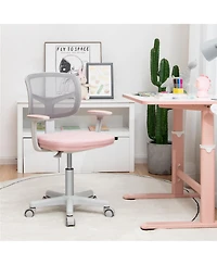 Auto Lock Kids Mesh Chair with Armrests Height Adjustable