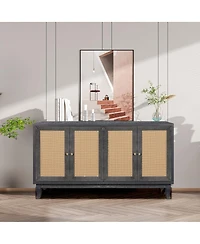Streamdale Furniture Rattan Sideboard, Storage Cabinet, Console Table