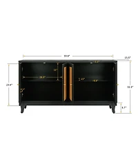 Streamdale Furniture Rattan Sideboard, Storage Cabinet, Console Table