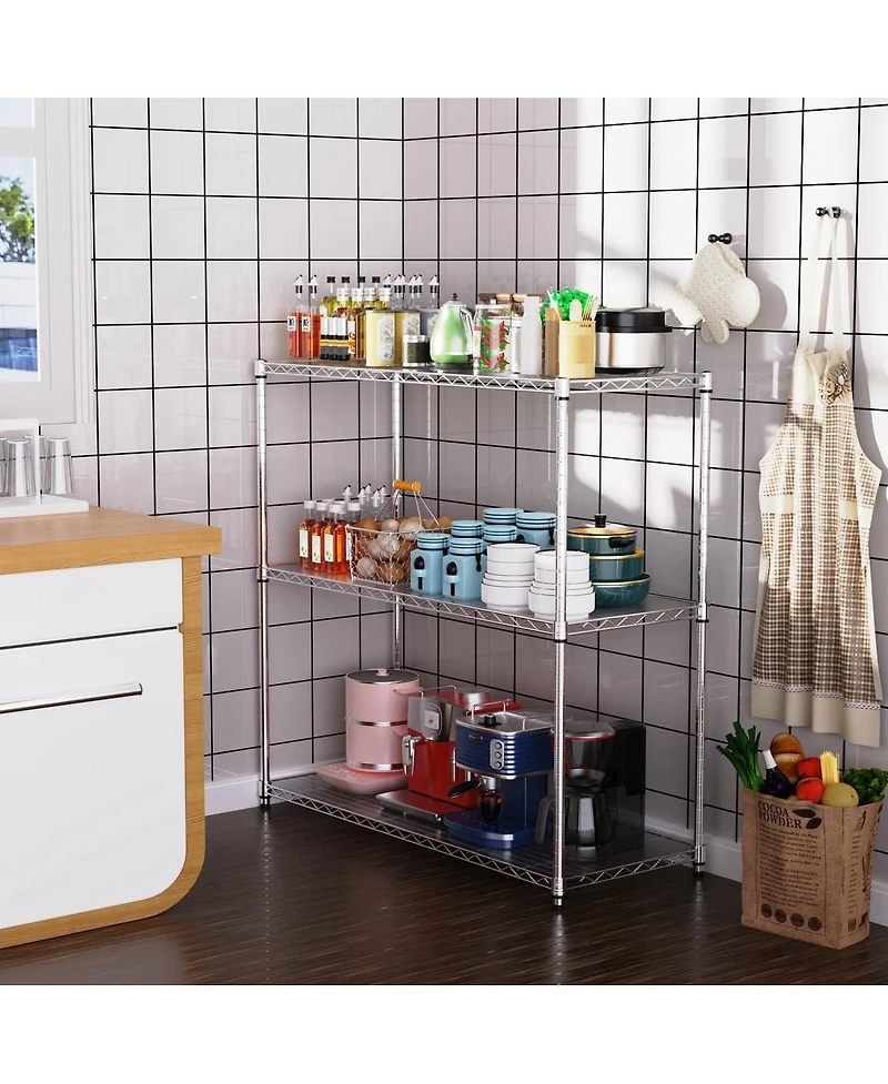 Streamdale Furniture Heavy Duty Height Adjustable Wire Shelving