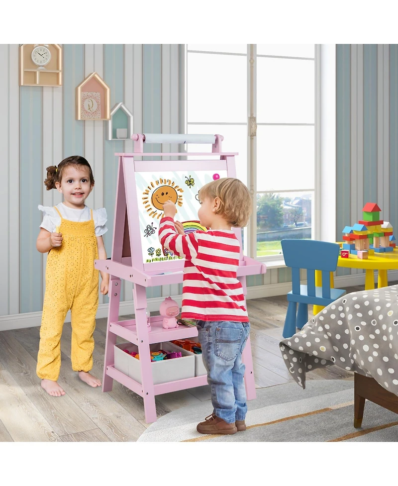 3-in-1 Double-Sided Storage Art Easel