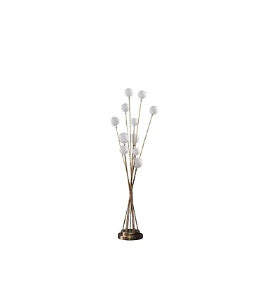 Streamdale 11-Light Chrysanthe Yellow Gold Led Floor Lamp