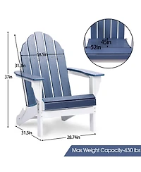 Aoodor Outdoor Folding Adirondack Chair
