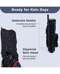 Costway Men's Complete Golf Club Set Package incl 460CC with Rain Hood