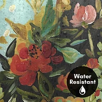 71x74 Shower Curtain - Floral Painted Design - Warm Waves by Pi Creative Art