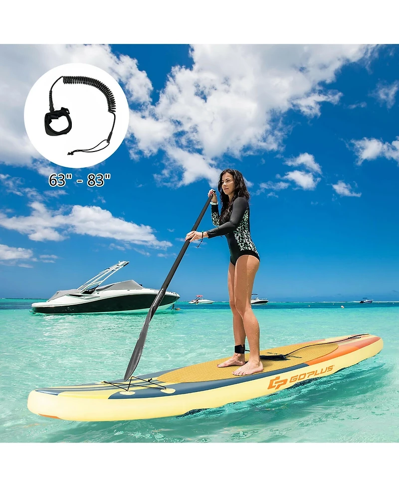 Costway 10.5ft Inflatable Stand Up Paddle Board Surfboard with Bag Aluminum Pump