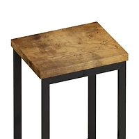 Simplie Fun Modern Dining Table Set with Hanging Stool Design