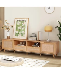 Streamdale Furniture Modern Farmhouse Tv Stand for 85" TVs