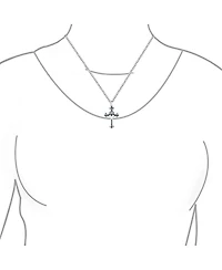 Bling Jewelry Ancient Saint James Fleur De Lis Cross Pendant Necklace in Oxidized Silver