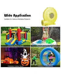 Slickblue 350 Watt 0.5 Hp Air Blower Pump Fan for Inflatable Bounce House and Bouncy Castle