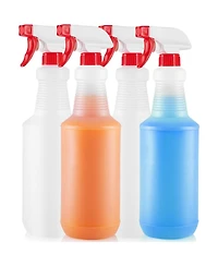 Zulay Kitchen Leakproof Cleaning Spray Bottle Set (4 Pack 32oz)