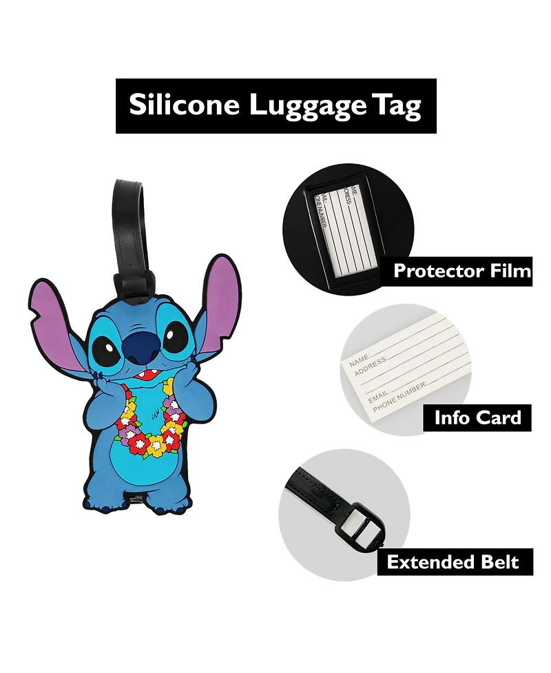 Disney Lilo & Stitch Luggage Tags Gifts Stitch Pvc Travel Tags Gifts - Set of 4