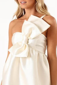 Petal and Pup Women's Ellah Bow Front Mini Dress
