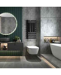 Electric Heated Towel Rack Wall Mounted Drying Rack, Stainless Steel Towel Warmer 5 Bars