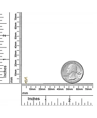 Bling Jewelry Tiny Minimalist Modern Cz Accent Religious Ichthus Christian14K Gold Jesus Fish Stud Earrings Screw Back For Women